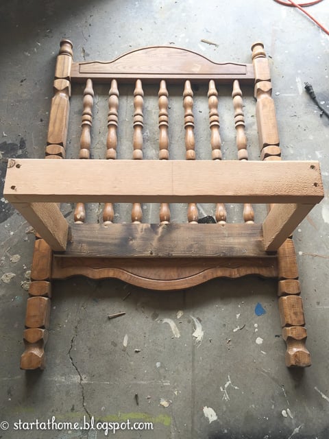 Crib to outlet bench