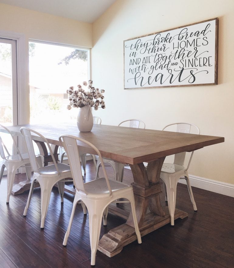 Diy kitchen table online chairs