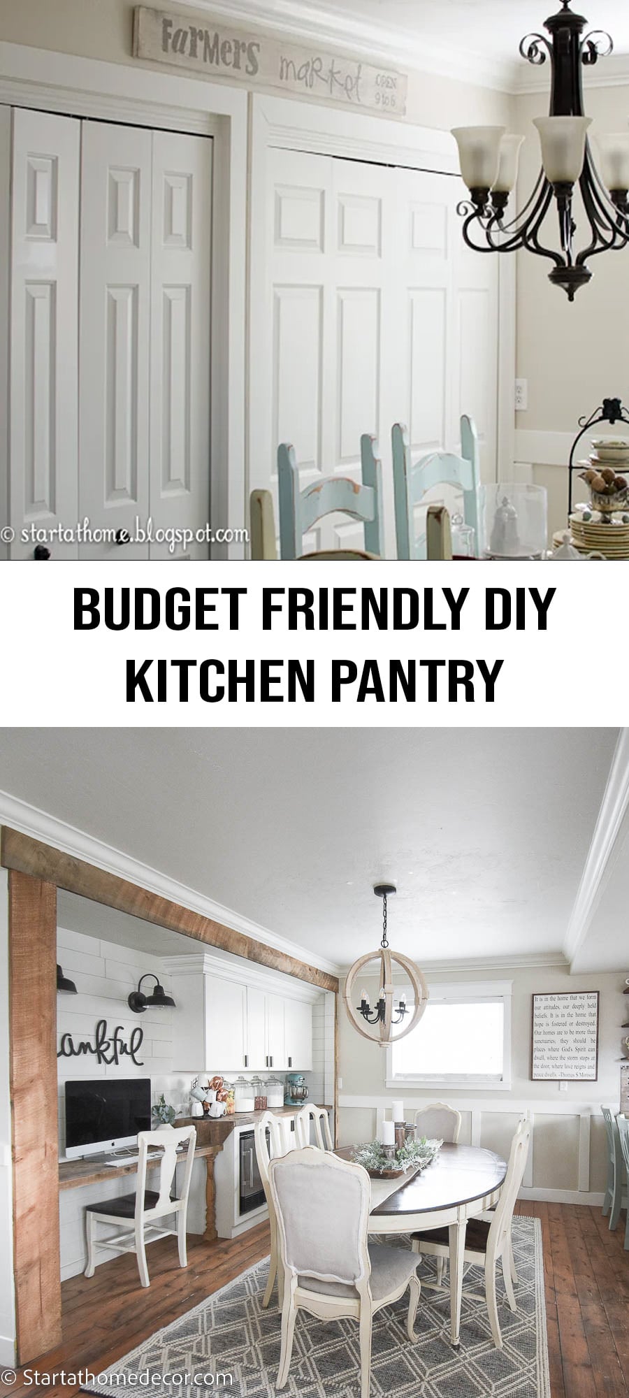 Budget Friendly DIY Kitchen Pantry Renovation - Start at Home Decor