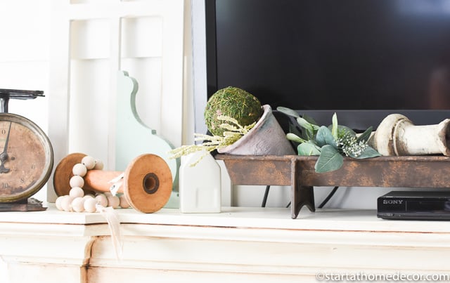 Vintage Large Whitewash Terracotta Planter