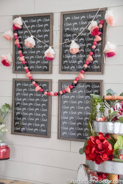 Easy Farmhouse Valentine Decor (with Printable) - Start at Home Decor