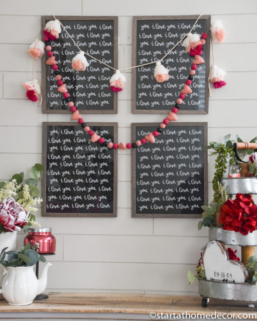 Easy Farmhouse Valentine Decor (with Printable) - Start at Home Decor