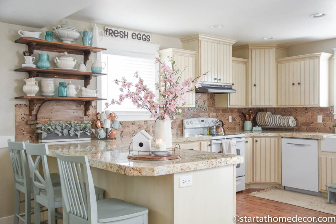 How to Add Easy Farmhouse Spring Decor on a Budget - Brooke Nicole Larsen