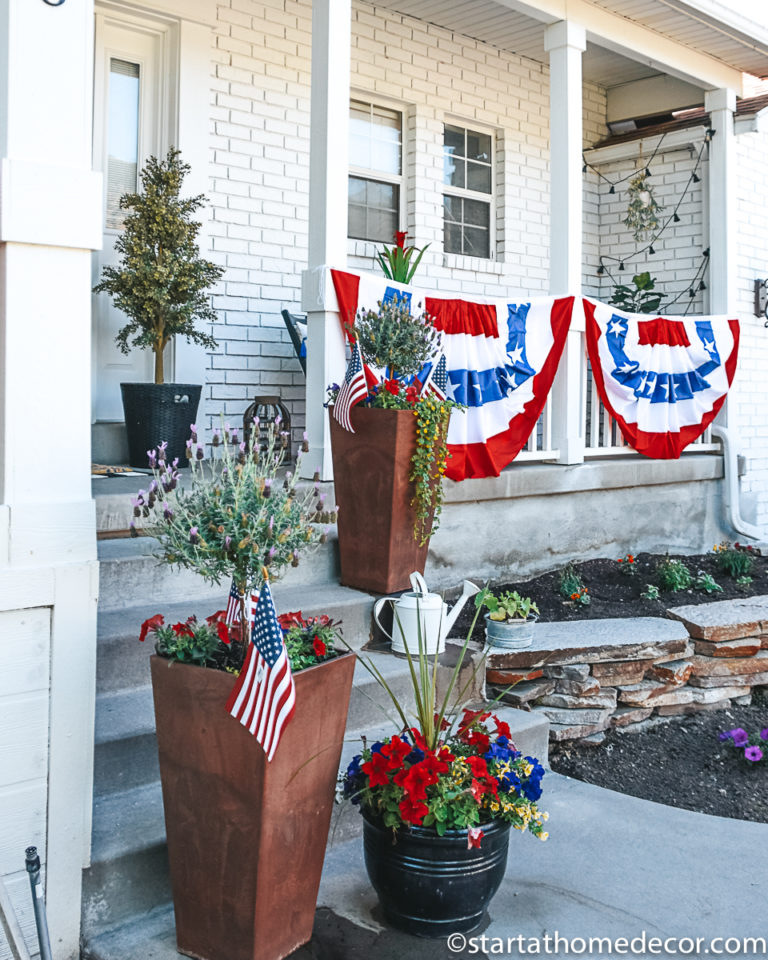 Easy Patriotic Front Porch Decor That's Sure to Impress - Brooke Nicole ...