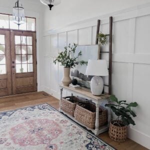 Easily add wainscoting to your entryway