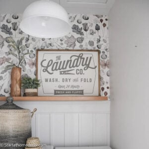 Laundry Room Wallpaper Makeover Ideas