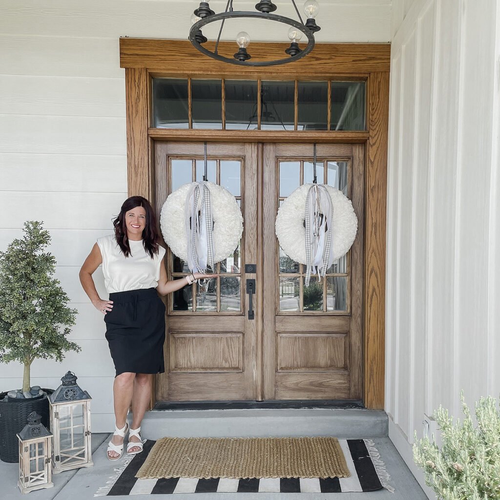 DIY Front Door Refinish on a Budget Start at Home Decor