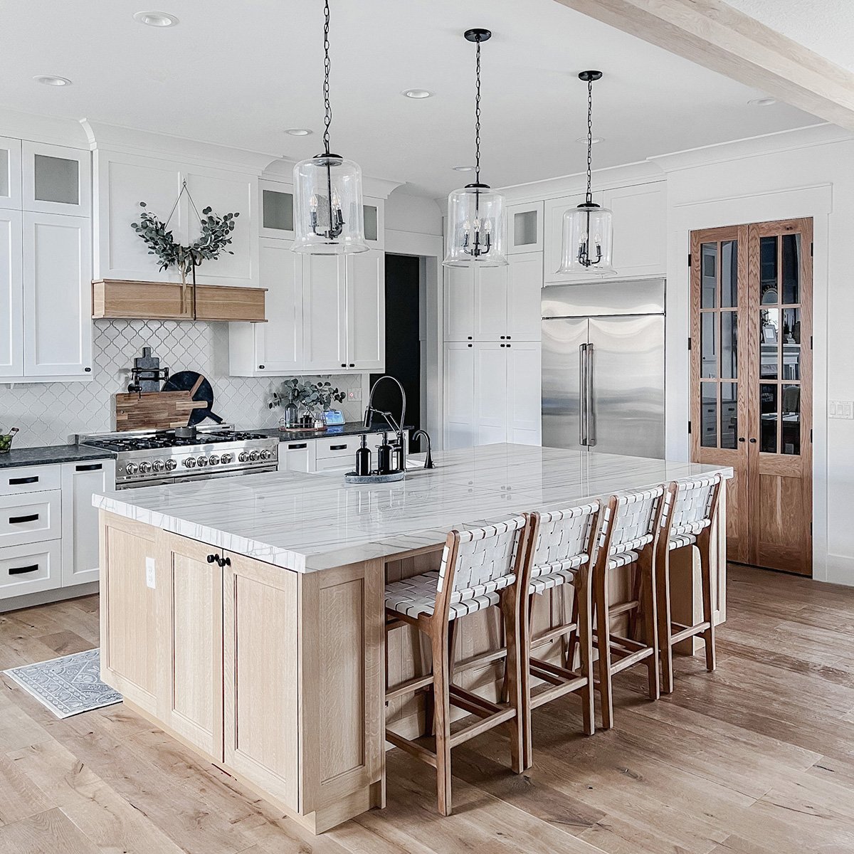 A Grand Kitchen Island is The Perfect Fit for this Kitchen