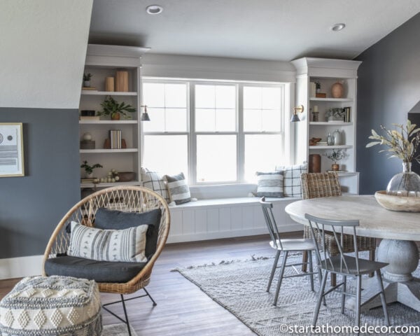 How to Build a DIY Custom Built-in Around Window - Brooke Nicole Larsen