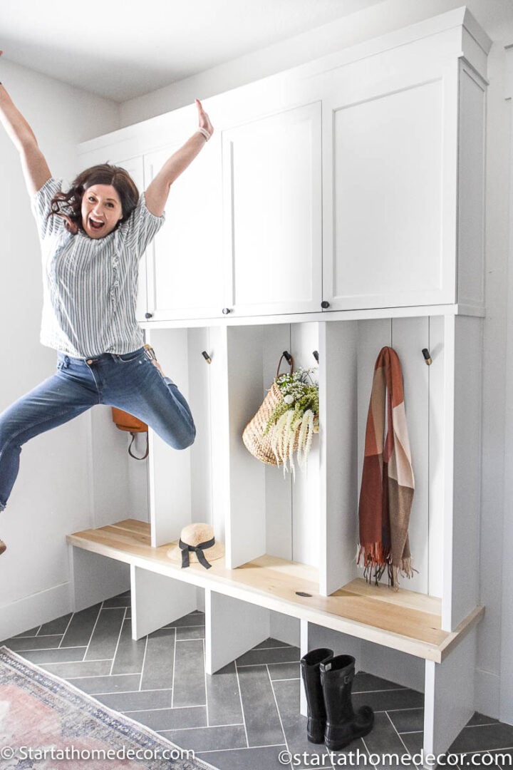 Easy DIY Mudroom Lockers That Anyone Can Build - Brooke Nicole Larsen