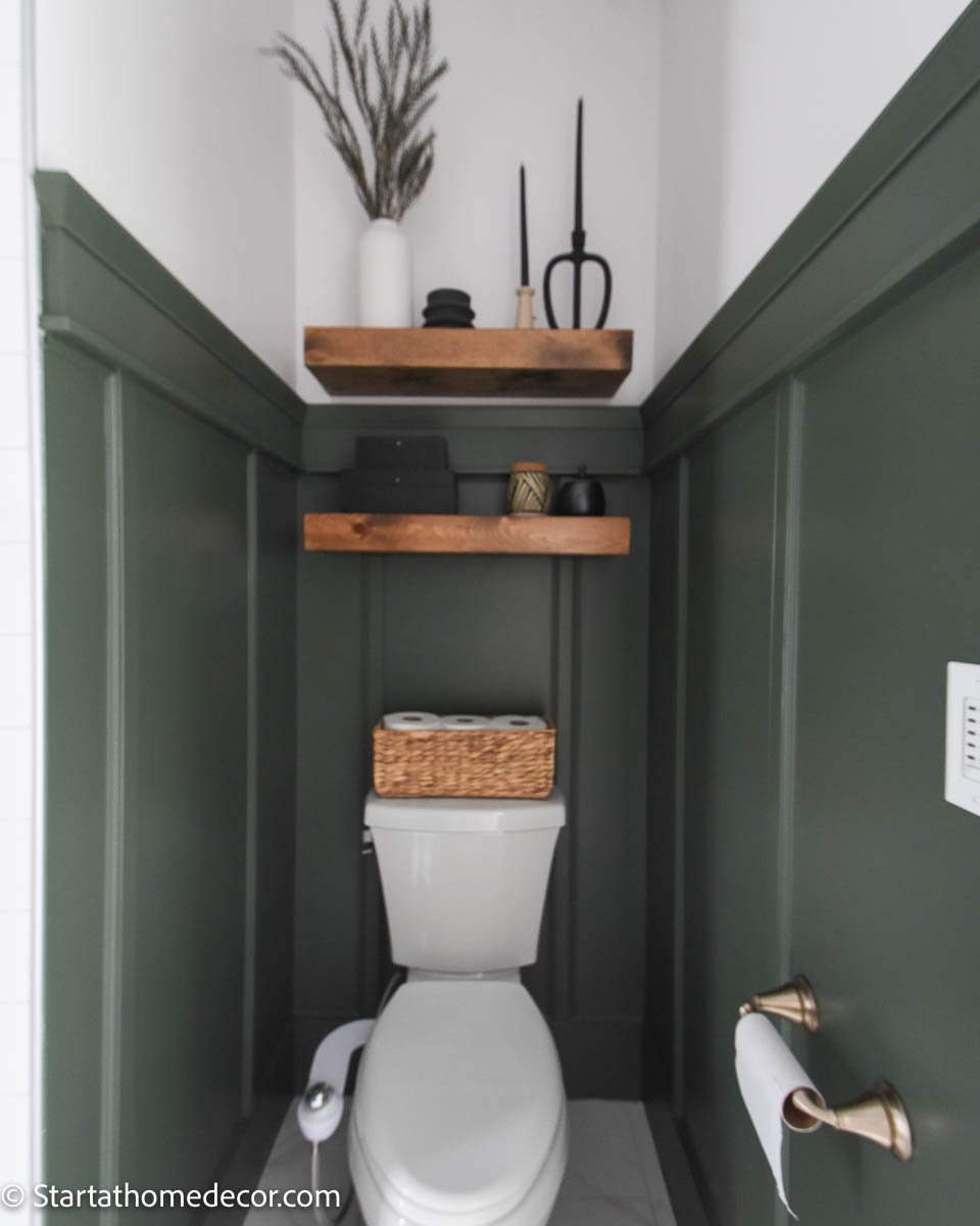 Bathroom Mini-Renovation {Part 3: DIY Shower Storage}