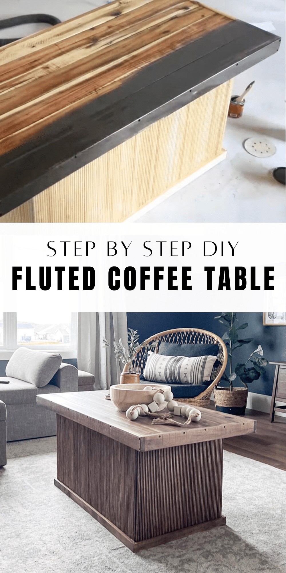 DIY Fluted Coffee Table (Step-By-Step Tutorial) - Start at Home Decor