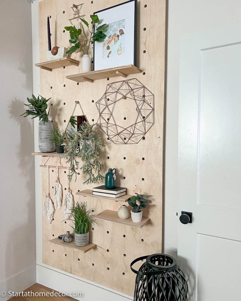 How to Create a Pegboard Wall Display (5 Easy Steps) - Start at Home Decor