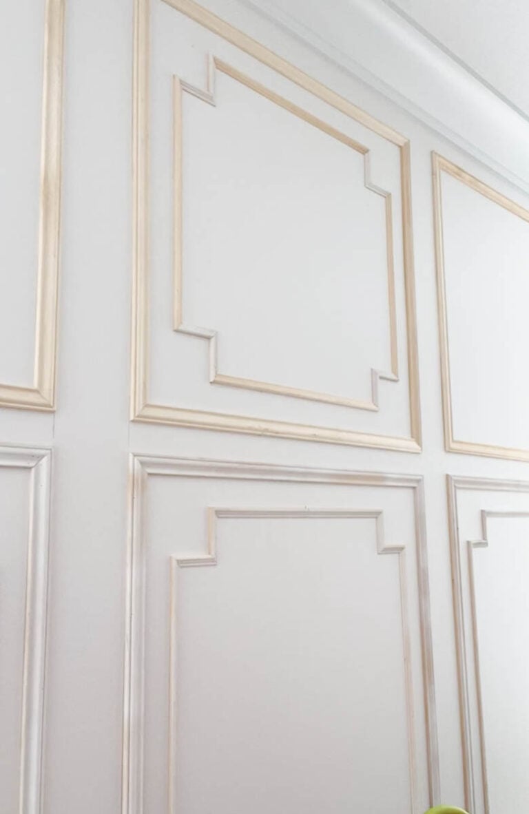7 Steps to Create a DIY Picture Frame Molding Accent Wall - Brooke ...