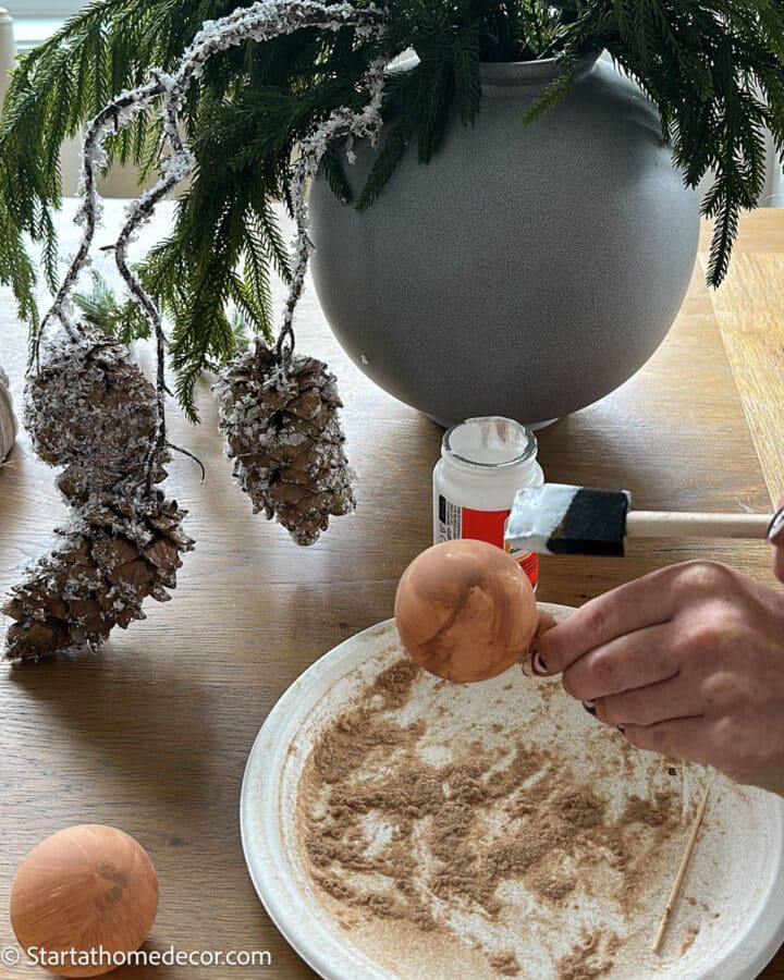 How to Make Easy DIY Velvet Christmas Ornaments - Brooke Nicole Larsen