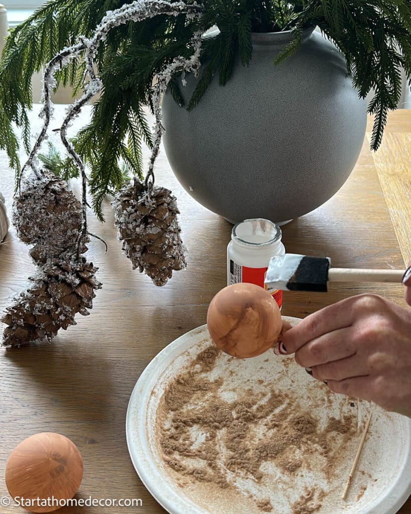 How to Make Easy DIY Velvet Christmas Ornaments - Brooke Nicole Larsen