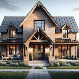 red brick house exteriors