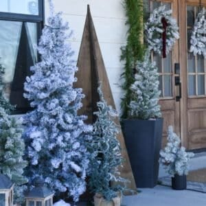 Christmas front porch