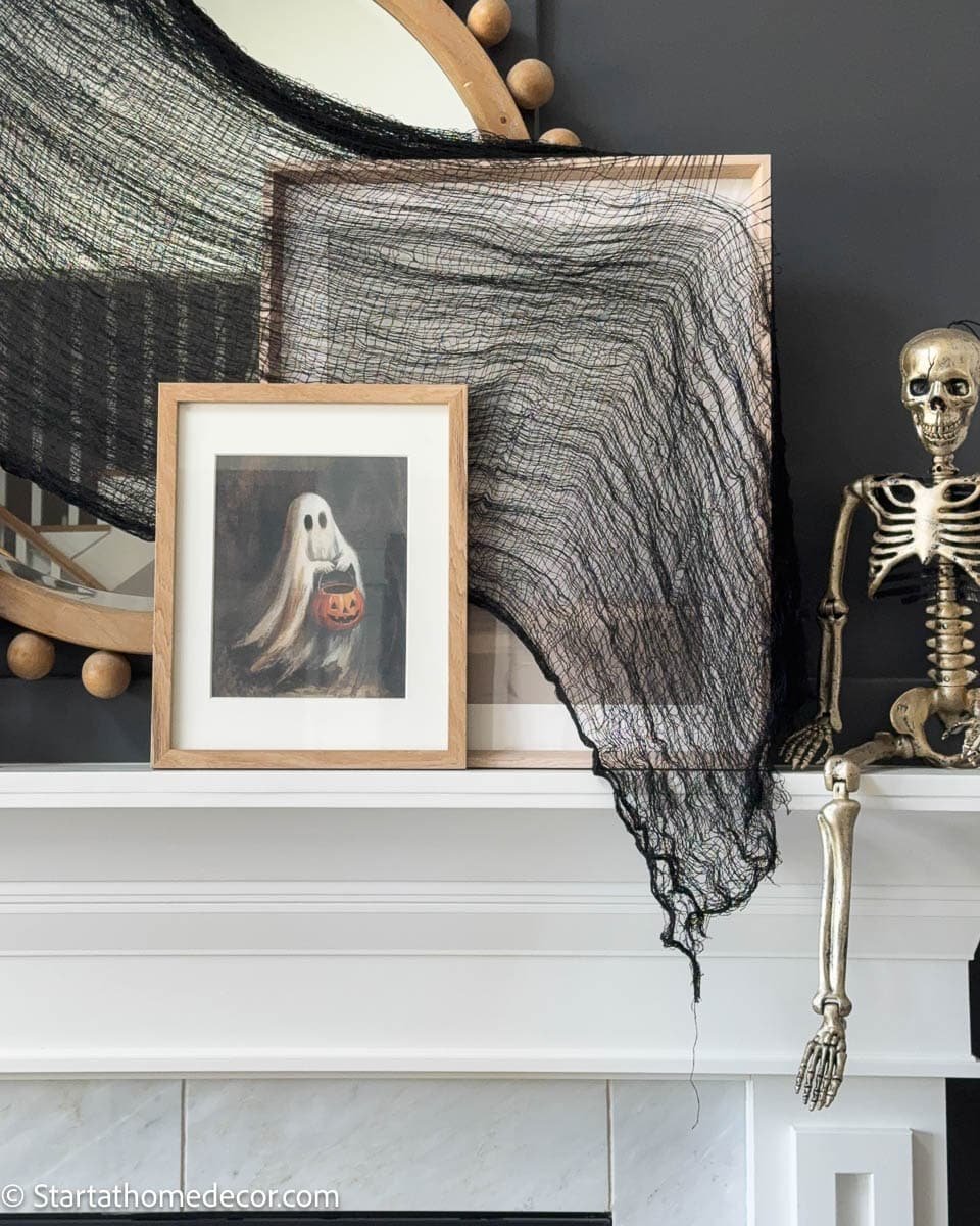 Halloween printable for a fireplace 