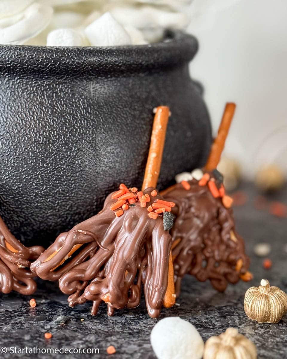 chocolate witch brooms