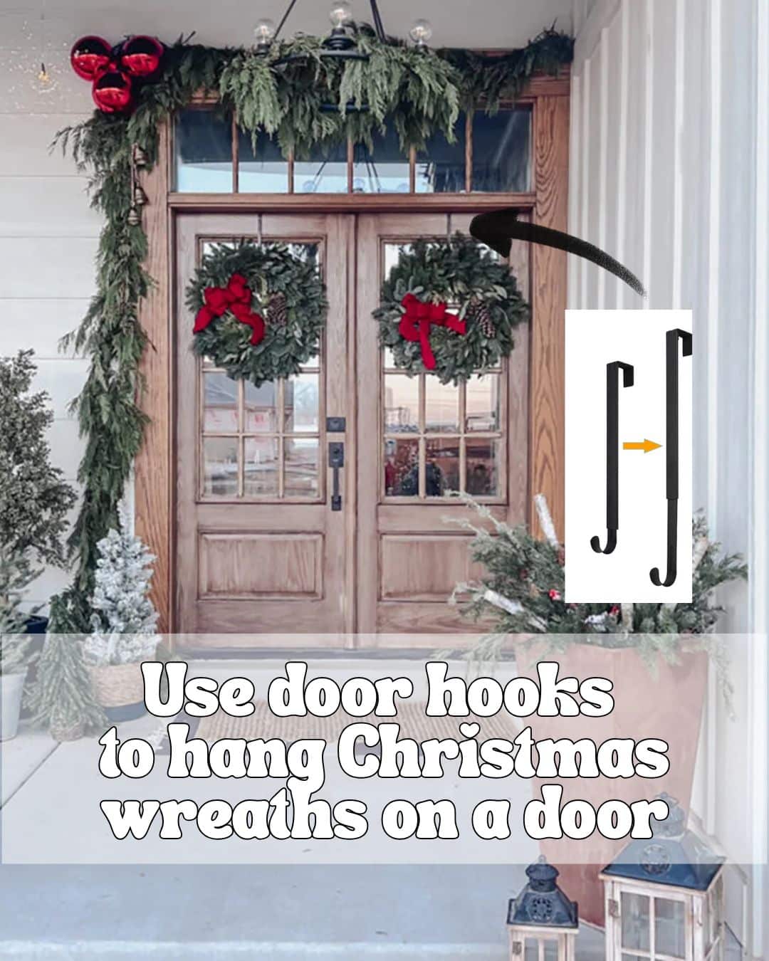 Hang Wreaths with Over-the-Door Holders