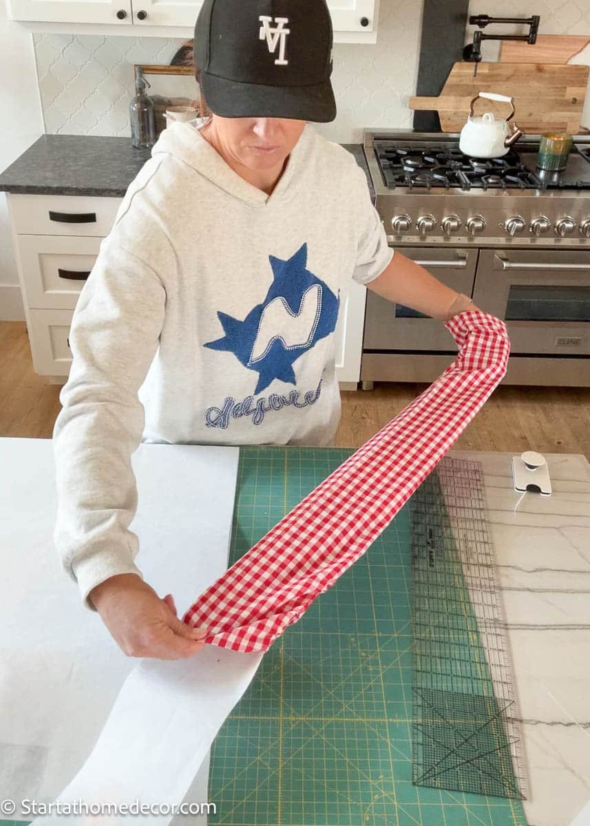 pull interfacing through fabric tube